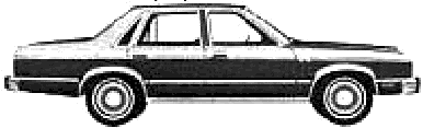 Bil Mercury Zephyr Ghia 4-Door Sedan 1980