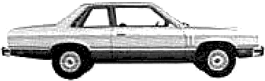 Bil Mercury Zephyr ES 2-Door Sedan 1979