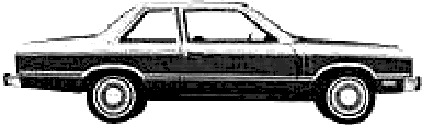 Bil Mercury Zephyr Ghia 2-Door Sedan 1980