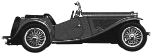 Bil MG TC Midget 1947