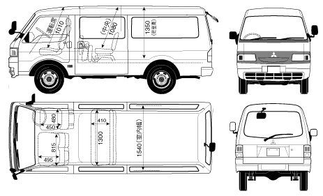 Bil Mitsubishi Delica Cargo 2005