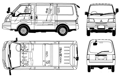 Bil Mitsubishi Delica Van 2005 