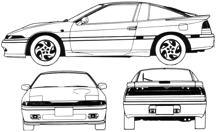Кола Mitsubishi Eclipse 1993