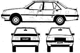Bil Mitsubishi Galant 2000 Turbo 1982