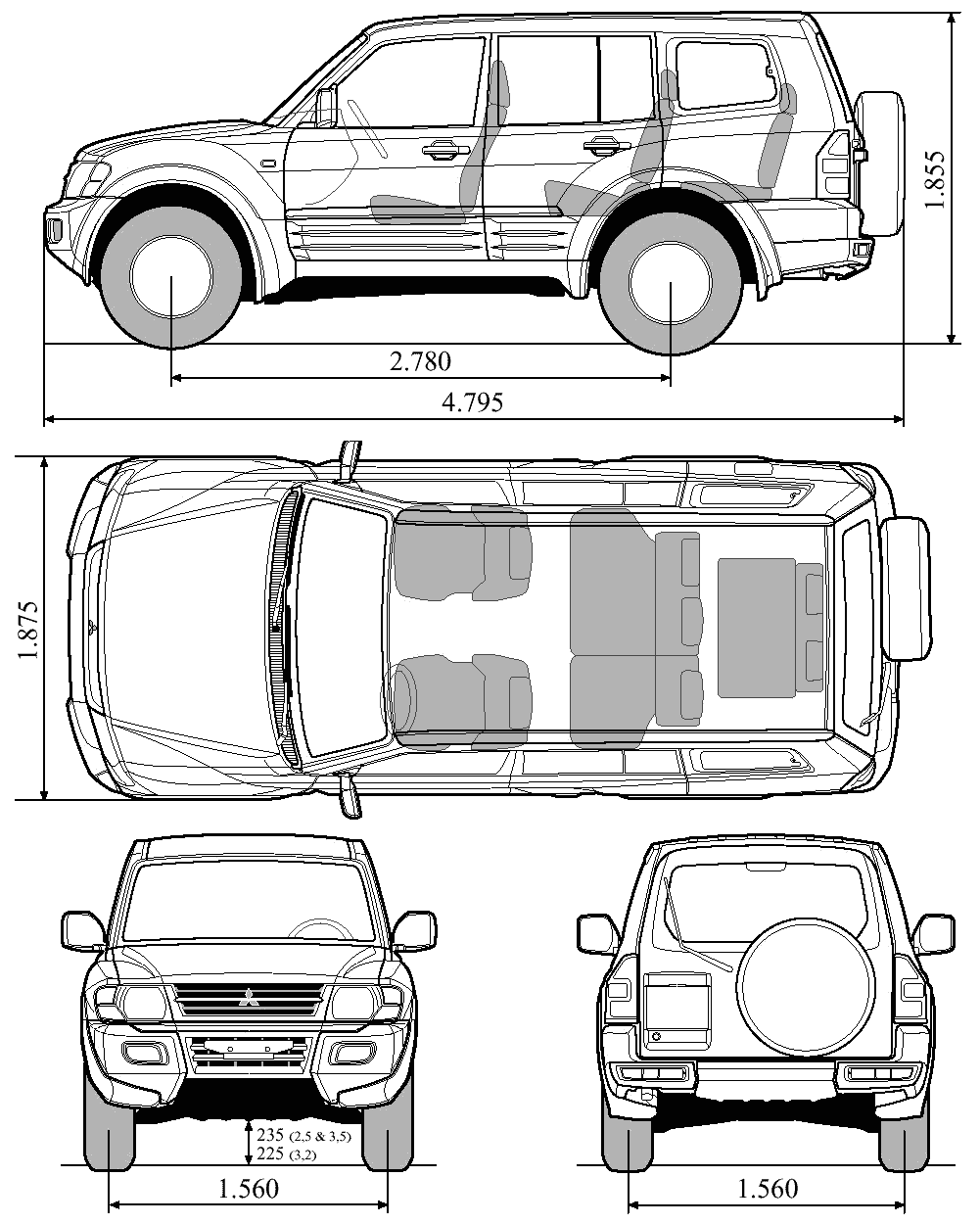 Auto  Mitsubishi Pajero GLS 