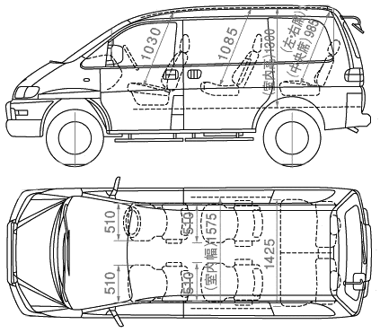 Кола Mitsubishi Space Gear 2005