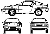 Bil Mitsubishi Starion Turbo 1986