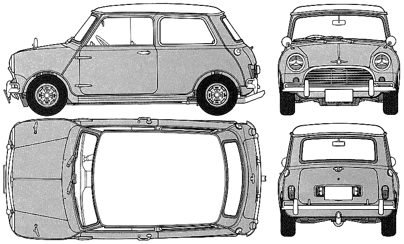 Bil Morris Mini Cooper S 1275 1964