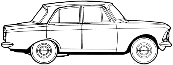 Auto  Moskvich 408 1965