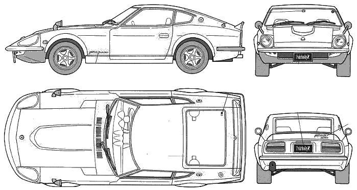 Bil Datsun 240ZG