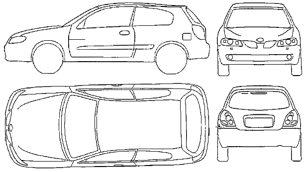 Bil Nissan Almera 3-Door 2005