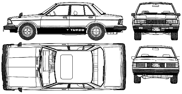 Bil Nissan Bluebird 180B SSS-S Turbo 1981