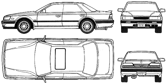 Кола Nissan Laurel C33 1990 