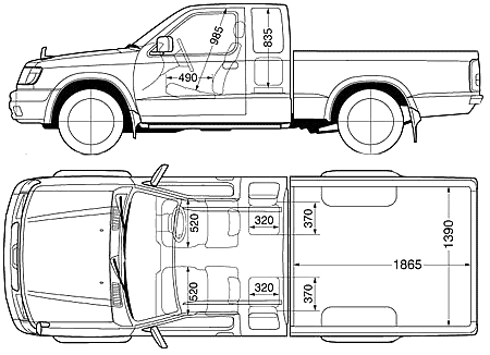 Кола Nissan Pickup D22 Extended Cab 2001