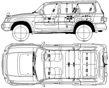 Кола Nissan Safari 5-Door 2001