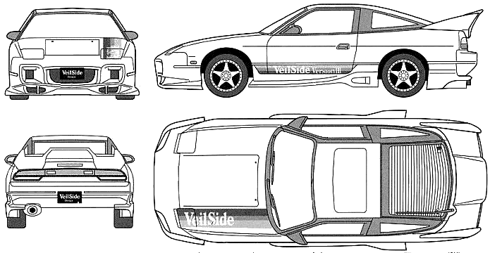Кола Nissan Silvia S13 180SX Veilside 1989 