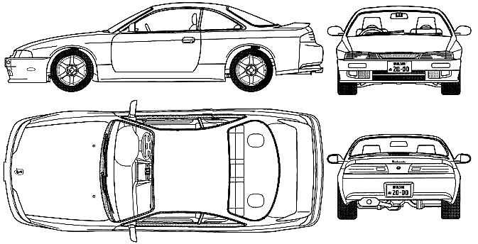 Кола Nissan Silvia S14 1999