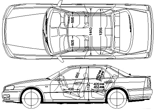 Кола Nissan Skyline R34 4-Door 2001