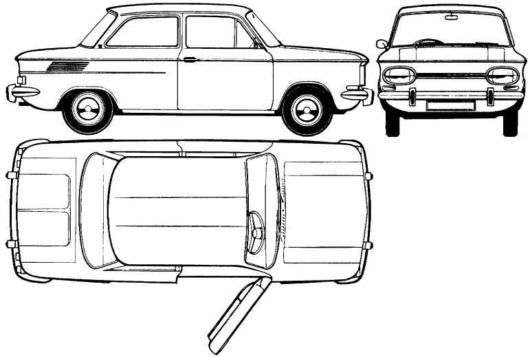 Bil NSU 1000 1965