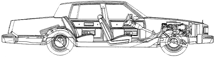 Bil Oldsmobile 98 Regency 4-Door Sedan 1980 