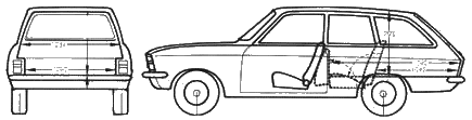 Кола Opel Ascona Caravan 1972