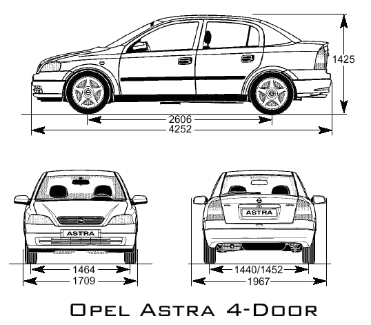 Кола Opel Astra 4-Door 