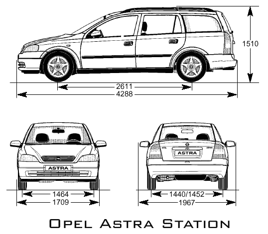 Кола Opel Astra Station 