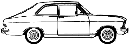Bil Opel Kadett 2-Door 1970
