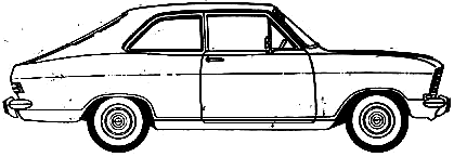 Кола Opel Kadett B Coupe 1970