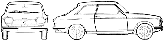 Bil Peugeot 204 Coupe