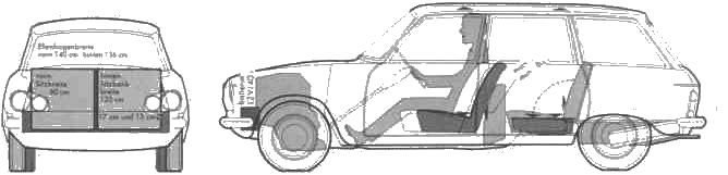 Auto  Peugeot 204D Break 1968