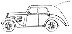 Bil Peugeot 301D Berline Commerciale A6C 1936