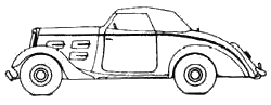 Bil Peugeot 301D Coupe Decapotable CD6 1936