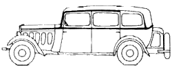 Auto  Peugeot 301L Limousine familiale N7F 1933