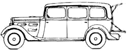 Auto  Peugeot 301LR Limousine Commerciale N8C 1933