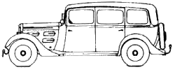 Bil Peugeot 301LR Limousine Familiale Taxi 1933
