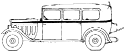 Bil Peugeot 301M Limousine Commerciale N3C 1932
