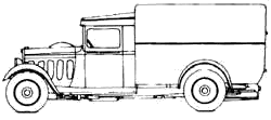 Auto  Peugeot 301T Fourgon L3 1933