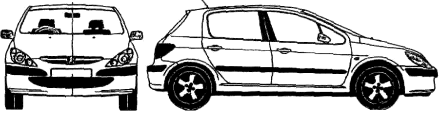 Bil Peugeot 307 5-Door 2001 