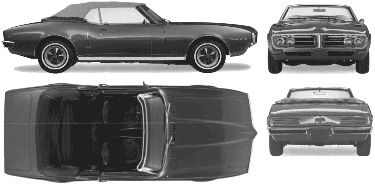 Кола Pontiac Firefird 1968