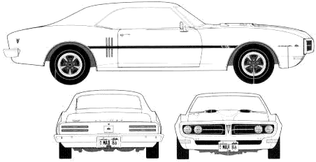 Bil Pontiac Firebird 400 1968