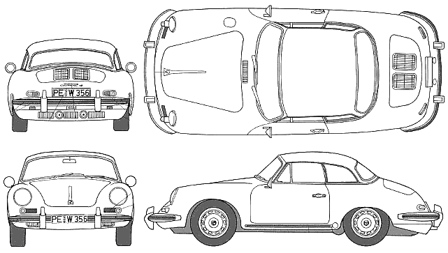 Кола Porsche 356 B