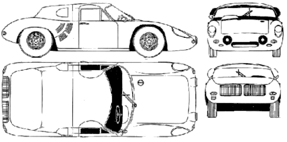 Кола Porsche 718-8 1962