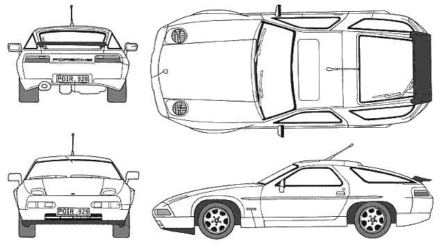 Bil Porsche 928 GT