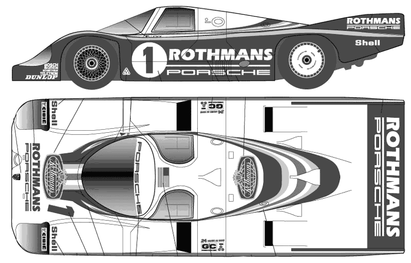 Bil Porsche 962