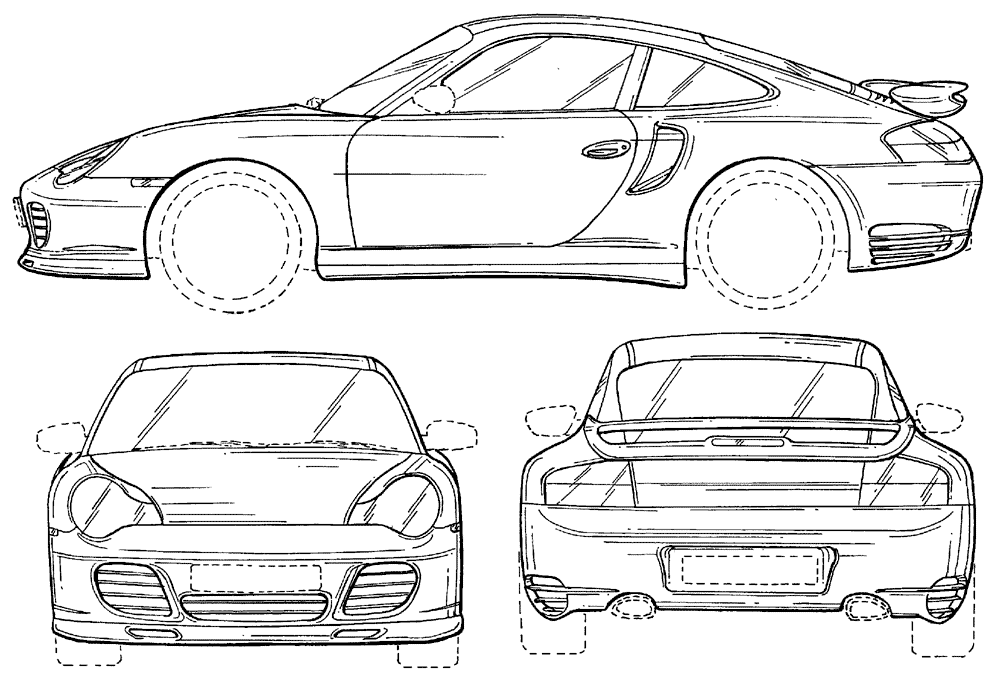 Bil Porsche 993 Turbo