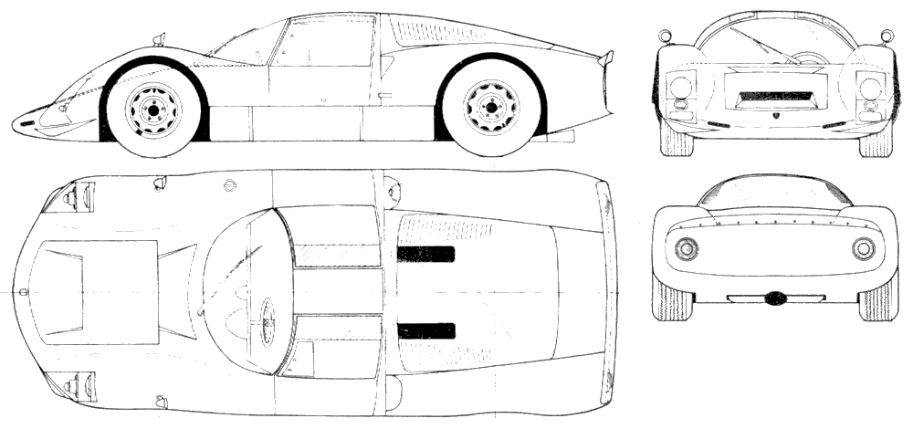 Bil Porsche Carrera 6