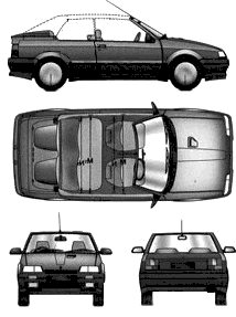 Bil Renault 19 Cabriolet 1991