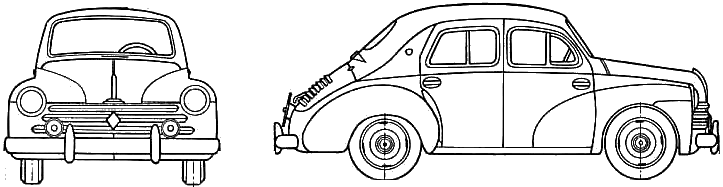 Bil Renault 4CV 1957