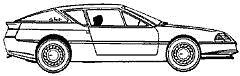 Bil Renault Alpine GTA Turbo 1988